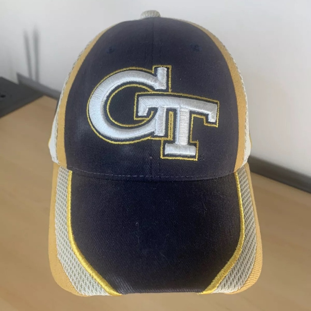 Collegiate Headwear Blue Georgia Tech Baseball Hat Cap, Striped, Adjustable